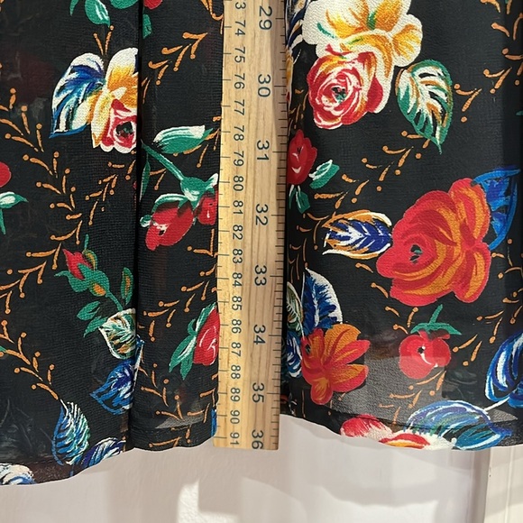 Potomac collection Floral Black Skirt size 14 - Picture 5 of 7